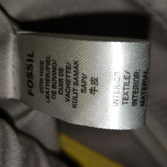 Fossil Lola Mini Bag Mimosa Yellow Leather - Picture 6 of 6